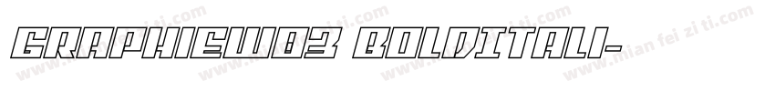 GraphieW03 BoldItali字体转换